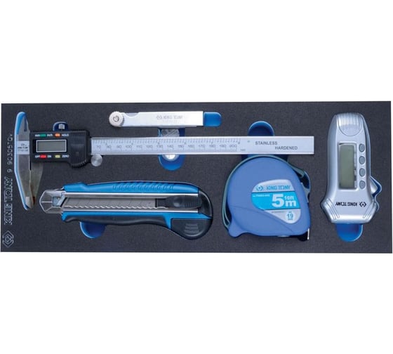 Изображение товара Набор измерительных инструментов, ложемент, 5шт KING TONY 9-90305TQV