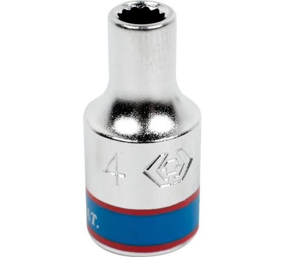 Изображение товара Торцевая стандартная двенадцатигранная головка 1/4", 4мм KING TONY 233004M