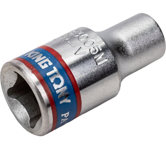 Изображение товара Торцевая стандартная двенадцатигранная головка 1/4", 5мм KING TONY 233005M