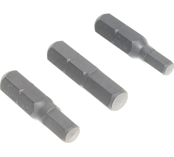 Изображение товара Набор вставок (бит) 1/4", HEX, 4, 5, 6мм, 3шт KING TONY 1003MQ