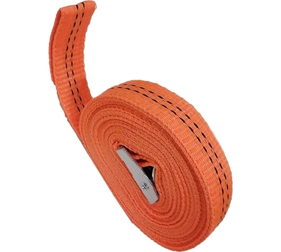 Изображение товара Ремень с фиксатором для крепления груза ZiZay 5 м, 25 мм, нагрузка до 250 кг, рр, в чехле ZZ0062