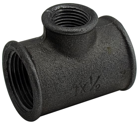 Изображение товара Переходной тройник Сантис 90 1"х1/2" вр чугун 005454