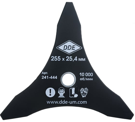 Изображение товара Диск DAGGER CUT (255х25.4/20 мм; 3-х лопастной) для триммеров DDE 241-444