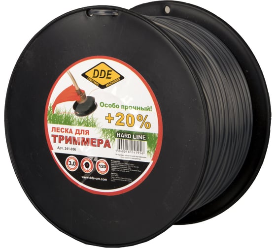 Изображение товара Корд триммерный Hard line на катушке (120 м; 3.0 мм) DDE 241-956