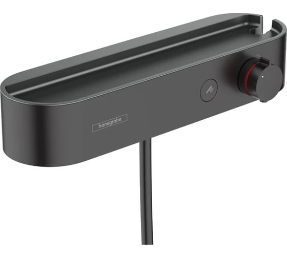 Изображение товара Термостатический смеситель для душа Hansgrohe Showertablet select 400, матовый черный 24360670 00000094519