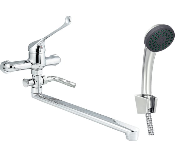 Изображение товара Смеситель для ванны СЛАВЕН универсальный, локтевой, одноручный, Х31 СЛ-ОД-Х31