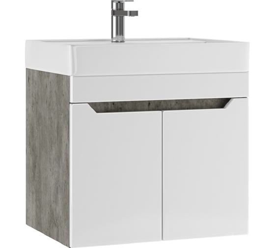 Изображение товара Подвесная тумба Айсберг Мечта под умывальник "Енисей 60" без ящика, бетон DM2335T