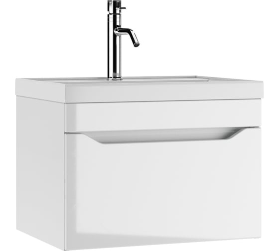 Изображение товара Подвесная тумба Айсберг Ева под умывальник "Bazis 60" с одним ящиком В1 DA5901T