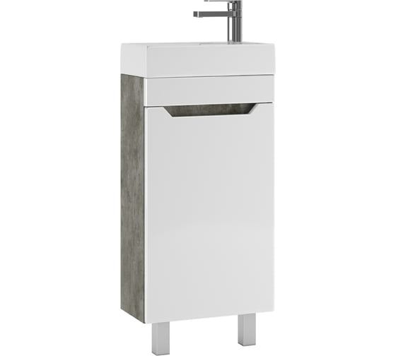 Изображение товара Тумба Айсберг Мечта под умывальник "Енисей 40" без ящика, бетон DM2330T