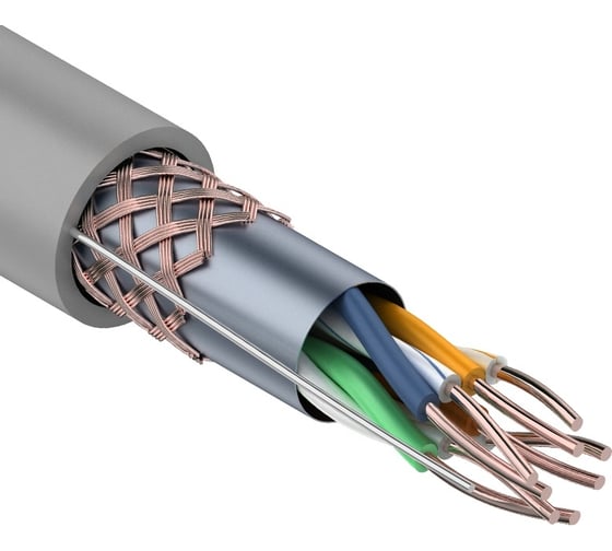 Изображение товара Кабель SFTP 4PR 24AWG CAT5e 305м REXANT 01-0342