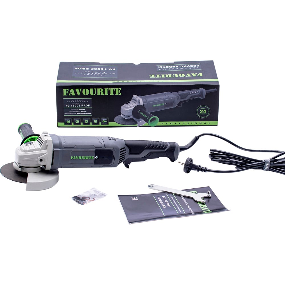 Изображение товара Угловая шлифовальная машина FAVOURITE 1500 Вт FG 1500E PROF