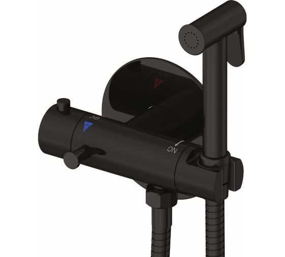 Изображение товара Встроенный гигиенический душ ROSE черный R915H