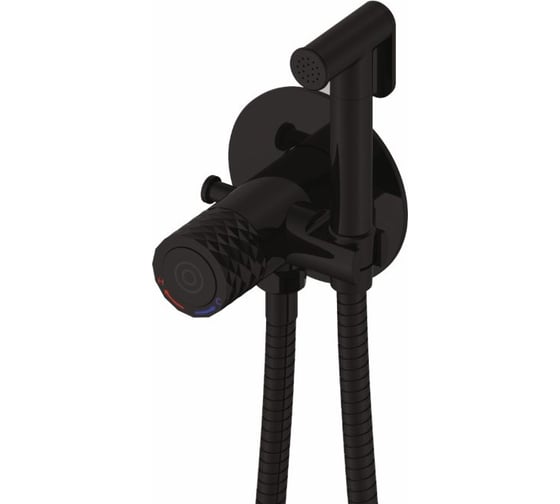 Изображение товара Встроенный гигиенический душ ROSE черный R225H