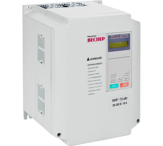 Изображение товара Преобразователь частоты Веспер EI-7011-300H 220кВт 380В IP 54, со съемным пультом VSP4342