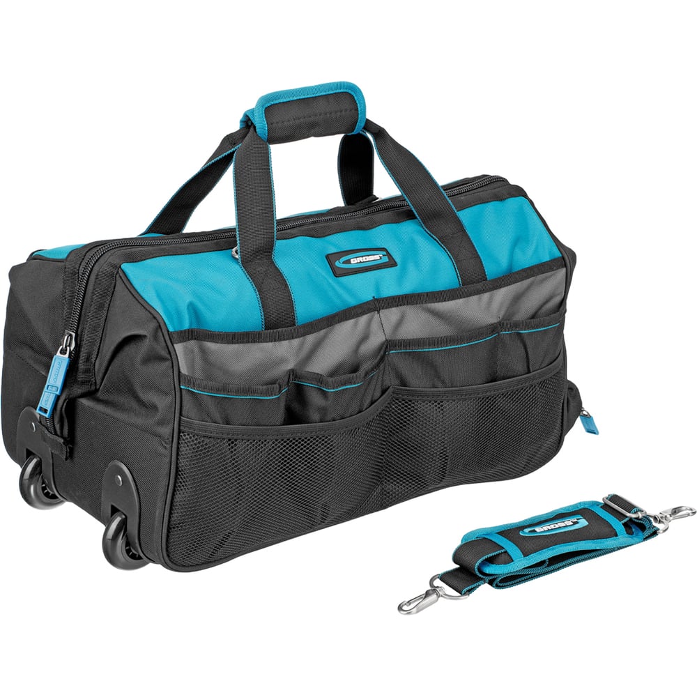 Изображение товара Сумка для инструмента GROSS с выдвижной ручкой и колесами 90276