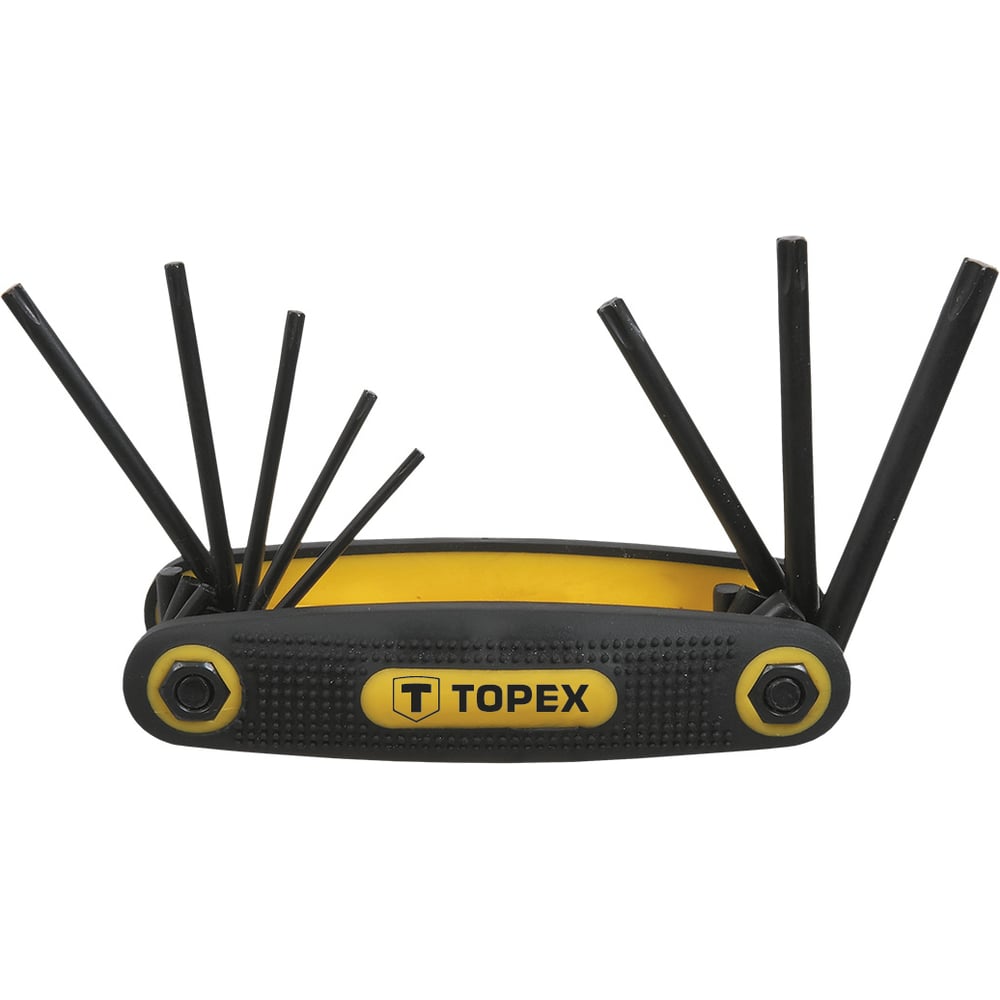 Изображение товара Набор ключей Torx T9-T40 8 шт. из CrV, складной держатель, TOPEX