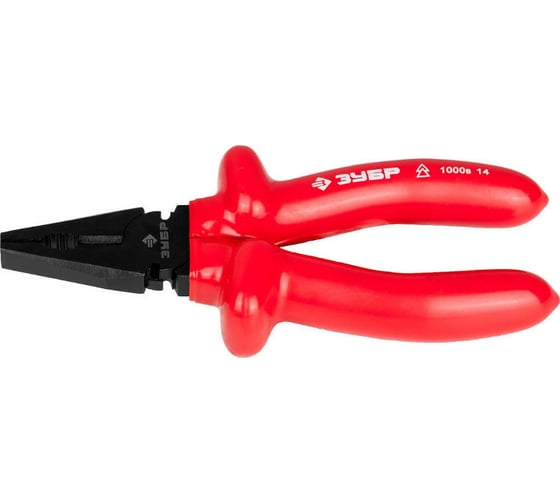 Изображение товара Плоскогубцы  "ЭКСПЕРТ" "ЭЛЕКТРИК" комбинированные диэлектрические высоковольтные 160 мм Зубр 2214-1-16_z02