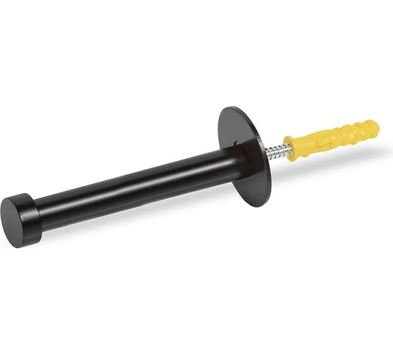 Изображение товара Мебельный крючок Kerron однорожковый, 72 мм, матовый черный KR 0460-72 BL