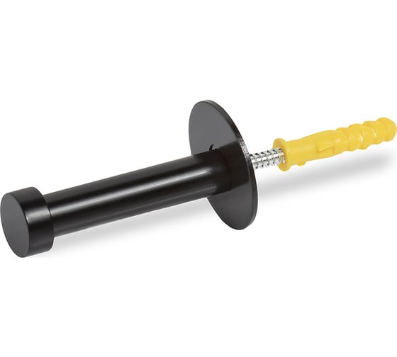 Изображение товара Мебельный крючок Kerron однорожковый, 52 мм, матовый черный KR 0460-52 BL