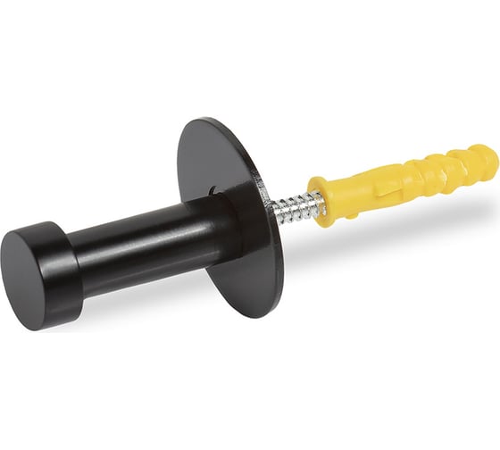 Изображение товара Мебельный крючок Kerron однорожковый, 32 мм, матовый черный KR 0460-32 BL