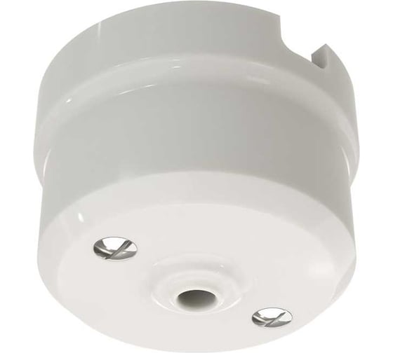 Изображение товара Корпус потолочной розетки Мезонинъ фарфоровый, цвет - белый, серия "аврора" GE70812-01