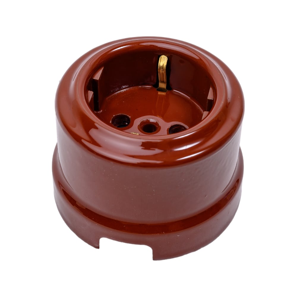 фото Фарфоровая двухполюсная розетка мезонинъ