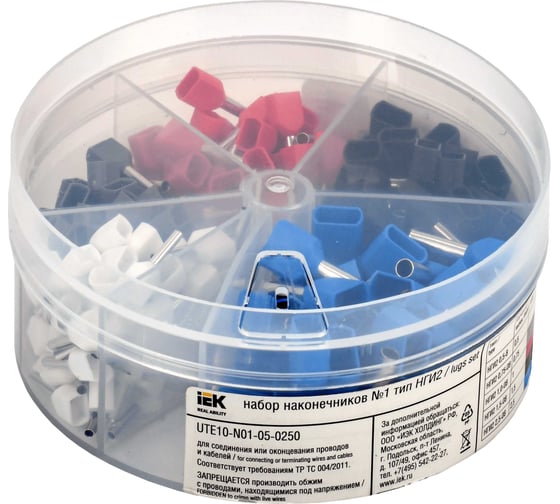 Изображение товара Набор наконечников IEK №1 тип нги2 UTE10-N01-05-0250