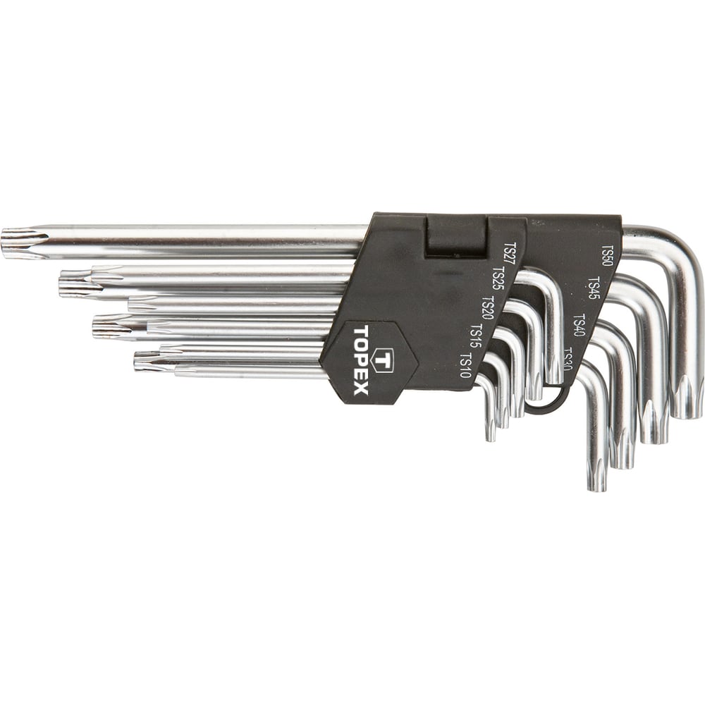 Изображение товара Набор пятигранных ключей Torx Star с отверстием TOPEX TS10-50