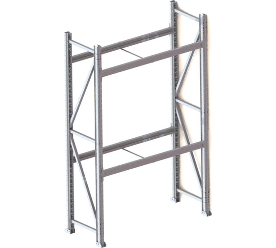 Изображение товара Каркас стеллажа Ирбис л50 2000x500x1200 мм, 2 яруса (без полок) X9139407