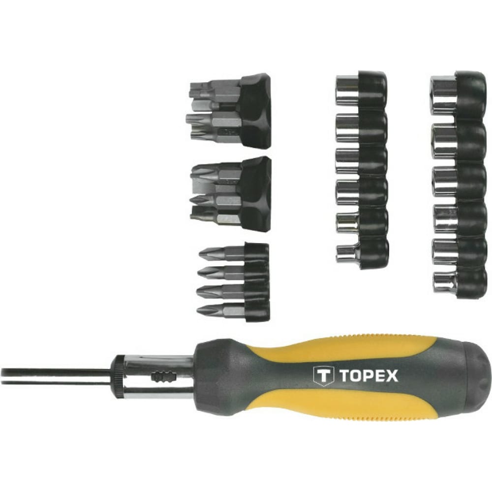 Сменные наконечники и головки с рукояткой TOPEX сменные прецизионные наконечники topex
