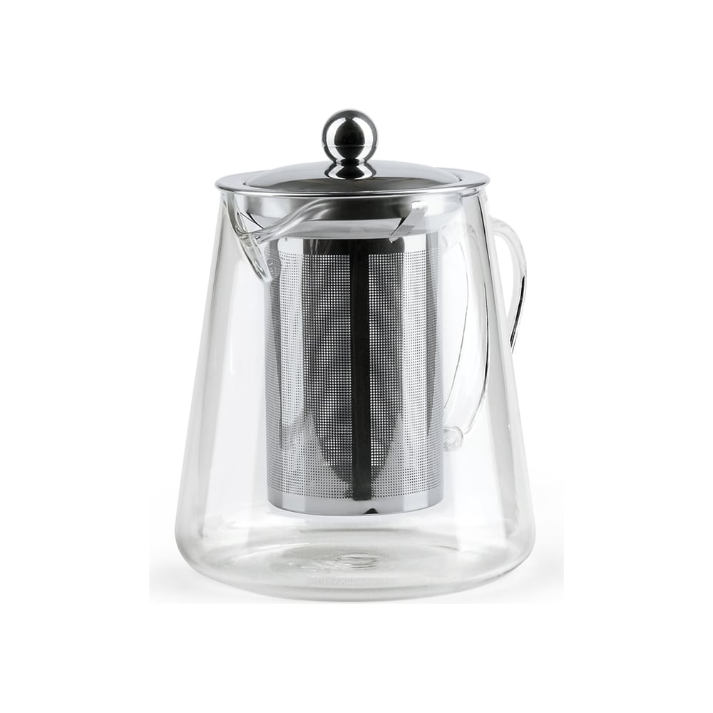 Стеклянный заварочный чайник BAROUGE чайник заварочный стекло пластик 1 2 л с ситечком 329889