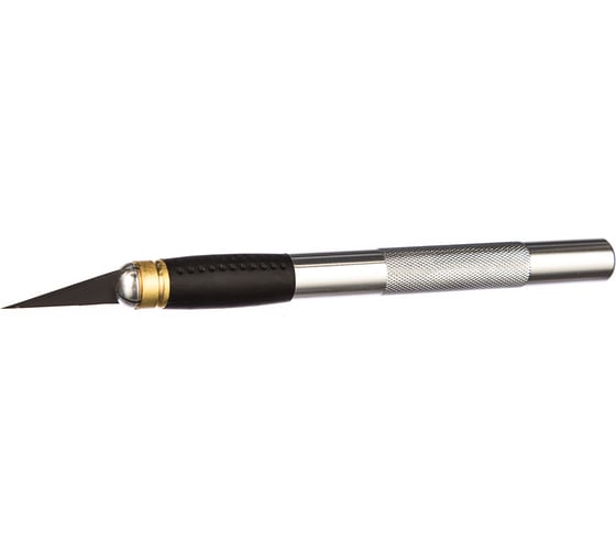 Изображение товара Нож моделиста 3 лезвия длина 155 мм металлическая рукоятка TOPEX 17B703