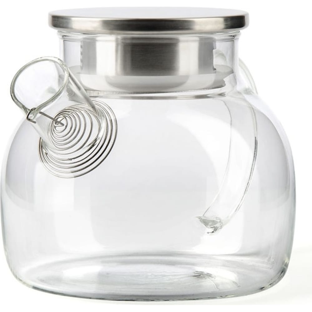 Стеклянный заварочный чайник BAROUGE чайник стеклянный заварочный magistro льдинка 300 мл с металлическим ситом