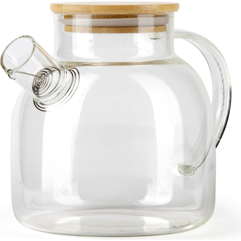 Стеклянный заварочный чайник BAROUGE, цвет прозрачный