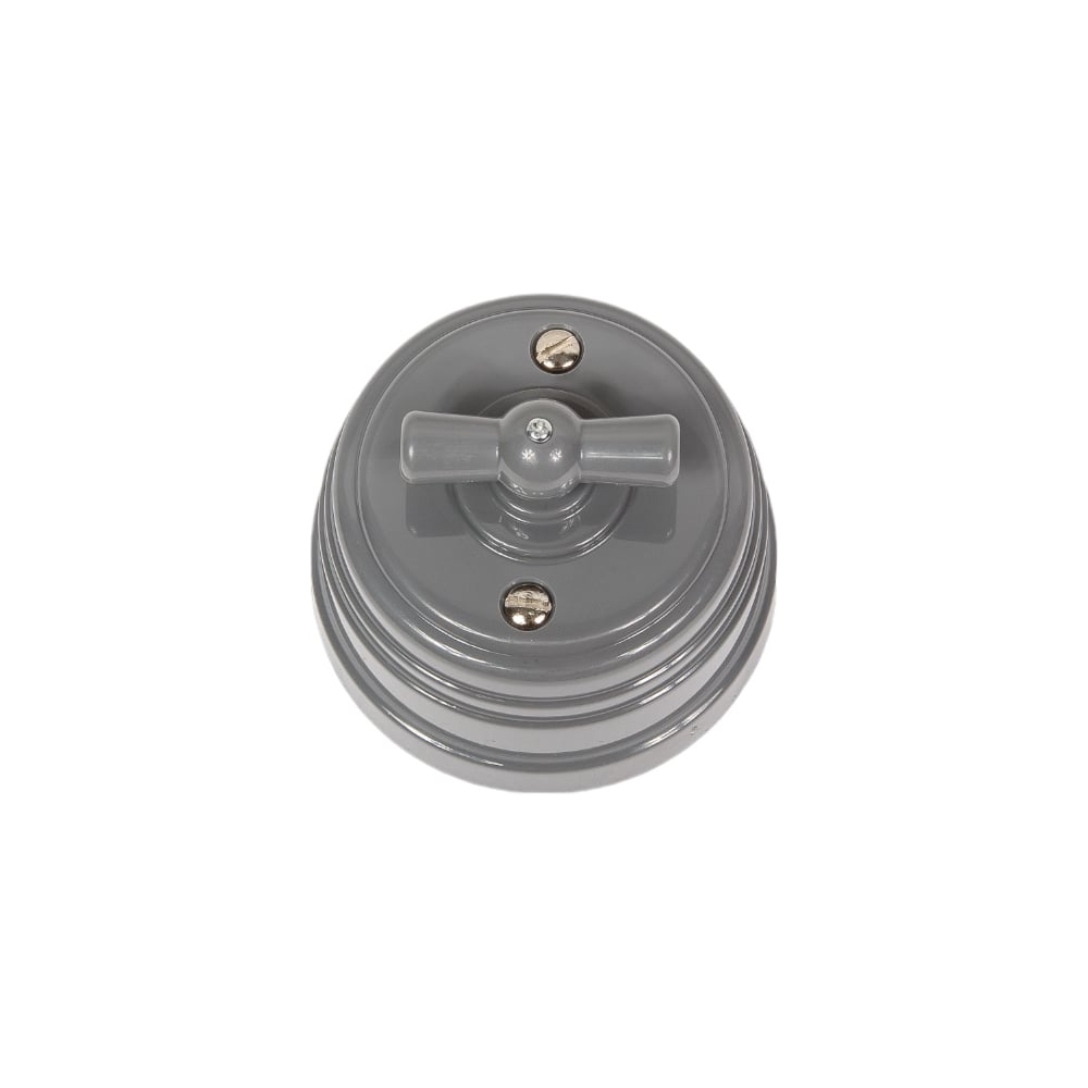 Изображение товара Выключатель Мезонинъ ретро поворотный на 4 положения серый GE30401-07