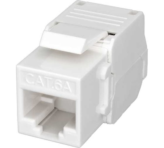 Изображение товара Розеточный модуль Keystone Jack 8P8C (RJ-45) SUPRLAN UTP Cat.6 заделка без инструмента 180 10-0342