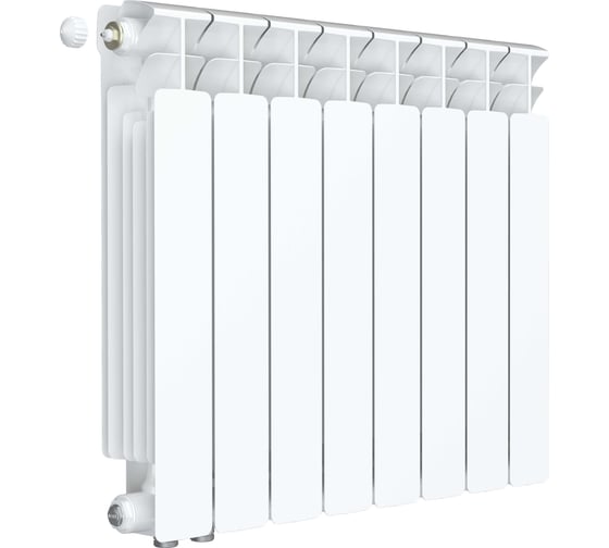 Изображение товара Радиатор биметаллический RIFAR BASE Ventil 500 08 секц. нижн. лев. R-BA-500-08-VL