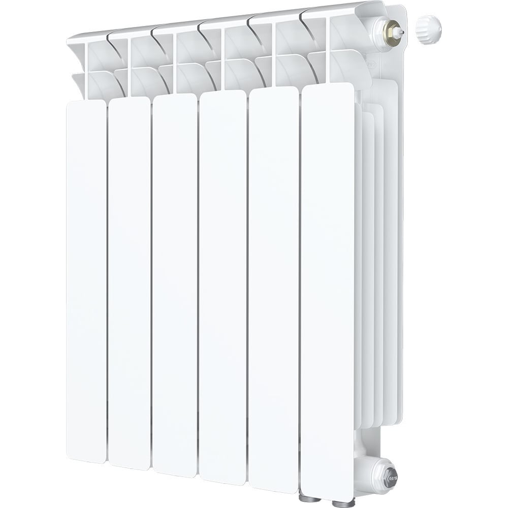 Изображение товара Радиатор биметаллический RIFAR BASE Ventil 500 06 секций настенный белый