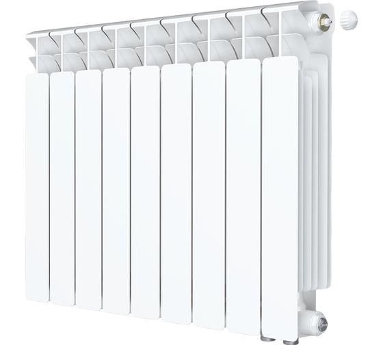 Изображение товара Радиатор биметаллический RIFAR BASE Ventil 500 09 секц. нижн. прав. R-BA-500-09-VR