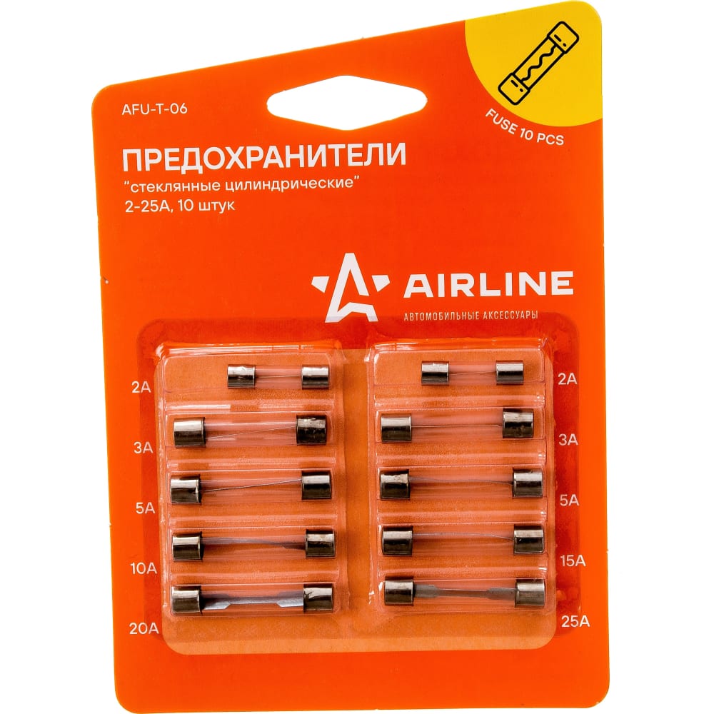 Стеклянные цилиндрические предохранители Airline цилиндрические предохранители airline