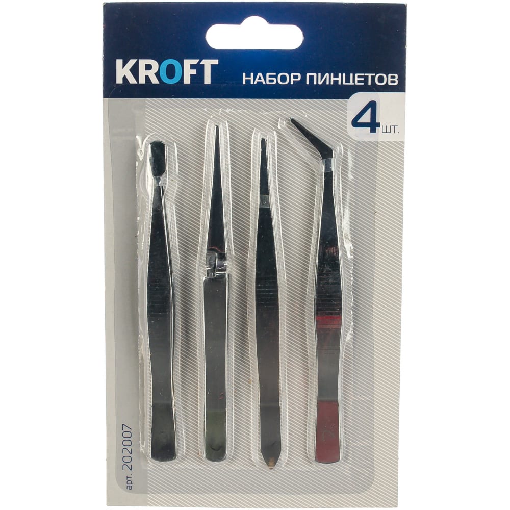 Набор пинцетов KROFT набор ручного инструмента kroft