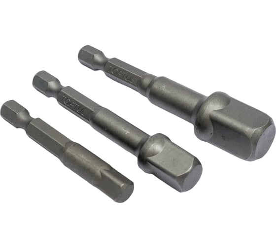 Изображение товара Набор адаптеров для торцевых головок 3 шт, 1/4", 3/8", 1/2" TOPTUL GAAR0301