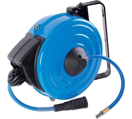 Изображение товара Шланг полиуретановый на автоматической катушке (8х12 мм, 15 м, резьба 1/4") KING TONY 79912-15