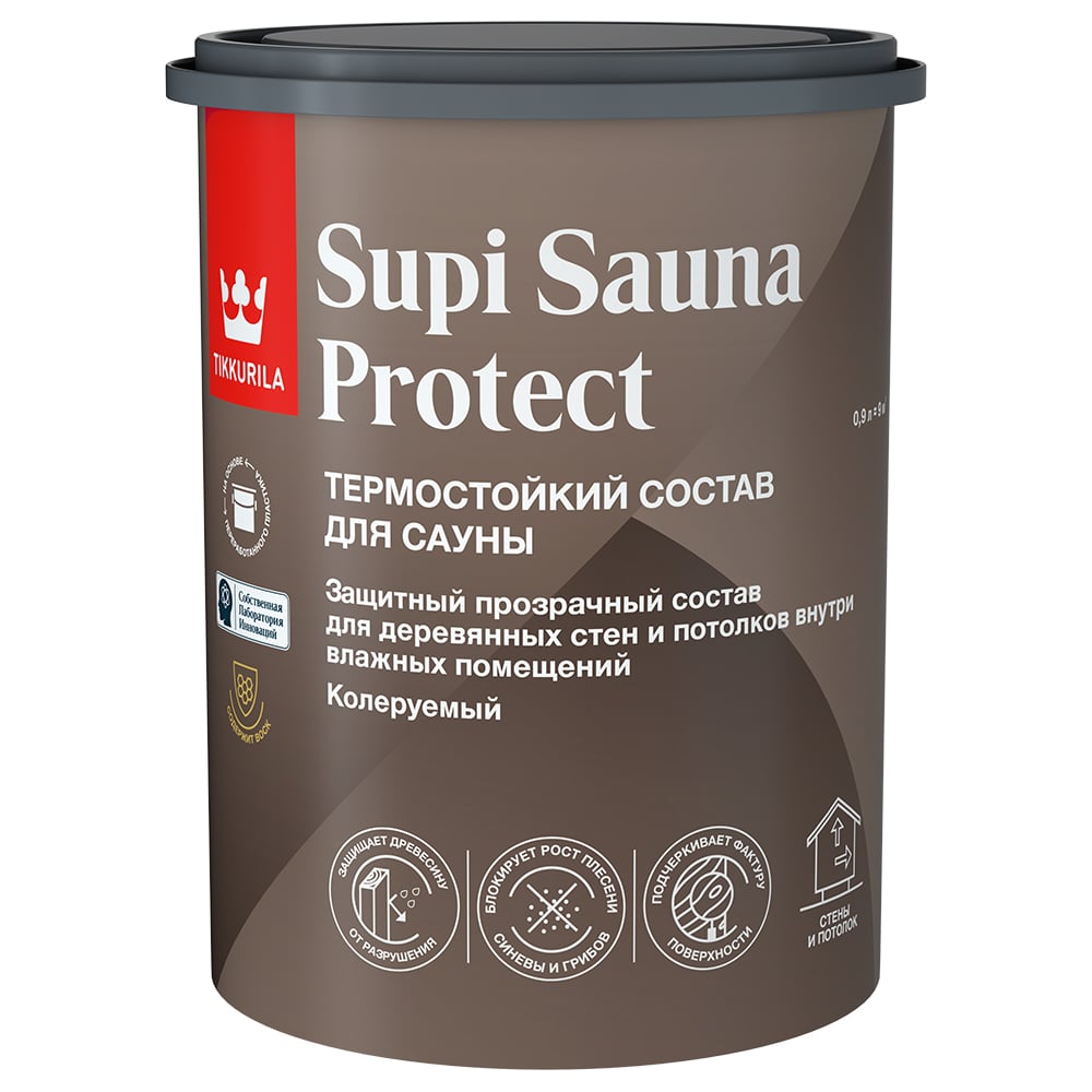 Защитный состав для саун Tikkurila банка пластиковая для сыпучих продуктов локо 750 мл 10 5×14 см прозрачный