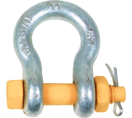 Изображение товара Омегообразная грузовая скоба Центр грузоподъемного оборудования DIN 833, с гайкой, Q=13,5 т 4687203388218