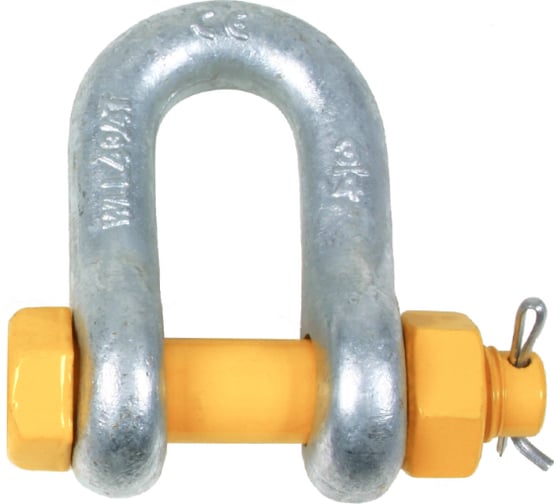 Изображение товара Прямая грузовая скоба Центр грузоподъемного оборудования DIN 834, с гайкой, Q=35 т 4687203388508