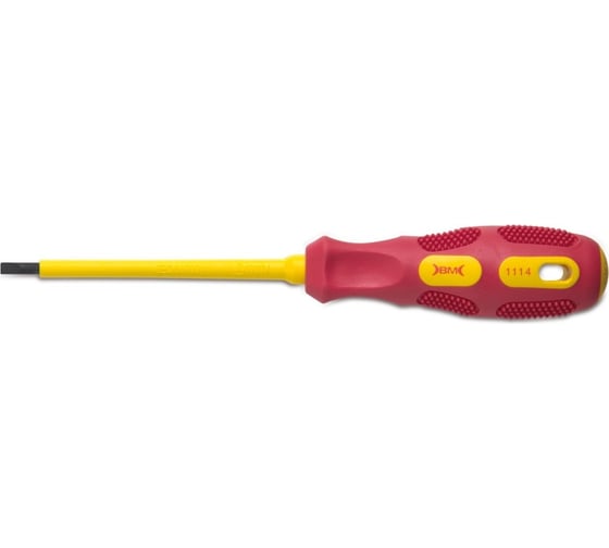 Изображение товара Шлицевая диэлектрическая отвертка BM Group 5,5x125 мм BM-1115