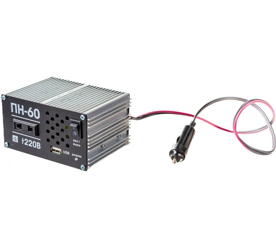 Изображение товара Преобразователь напряжения 12-220В, 450Вт, USB Вымпел ПН-60 5022