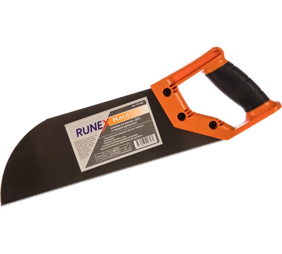 Изображение товара Ножовка по фанере и ДСП Runex Hard 320мм ударный зуб 13 577407