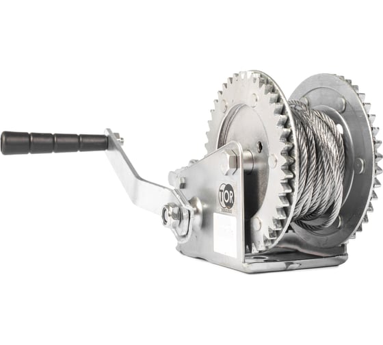 Изображение товара Ручная барабанная лебедка TOR ЛН-1200 (LHW) г/п 0,5 т, длина троса 20 м 113053